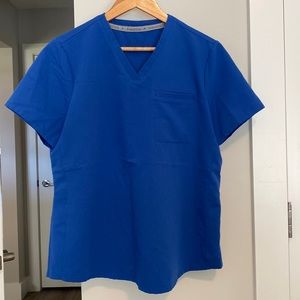 Fabletics Vital Scrub Top in Royal Blue size L